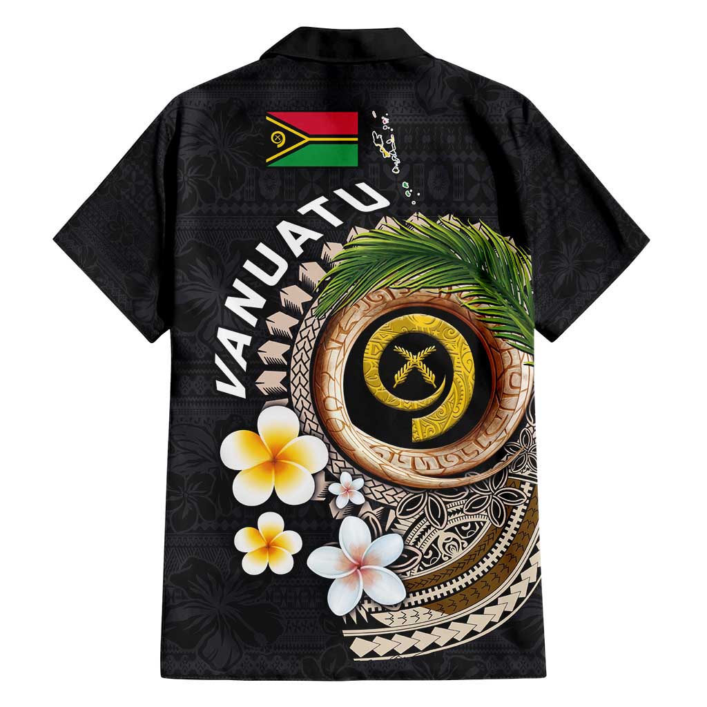 Vanuatu Independence Day Family Matching Tank Maxi Dress and Hawaiian Shirt Melanesian Tribal Pig Tusk with Tropical Plants LT03 - Polynesian Pride