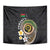 Vanuatu Independence Day Tapestry Melanesian Tribal Pig Tusk with Tropical Plants