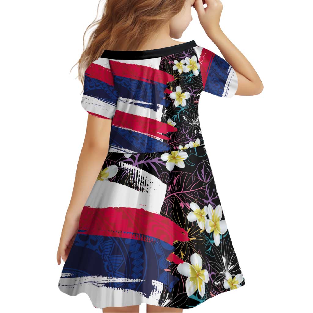 Hawaiian Flag Day Family Matching Off Shoulder Maxi Dress and Hawaiian Shirt Tropical Flowers and Leaves LT03 - Polynesian Pride