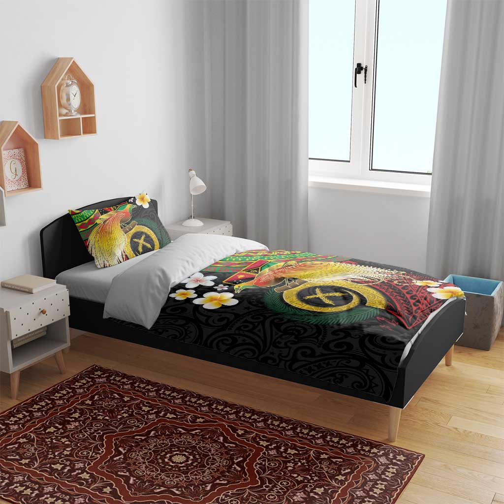 Vanuatu and Papua New Guinea Together Bedding Set Bird-of-paradise and Pig Tusk Melanesian Pattern LT03 - Polynesian Pride