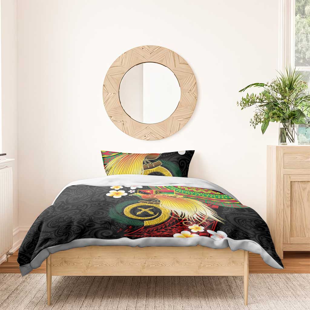 Vanuatu and Papua New Guinea Together Bedding Set Bird-of-paradise and Pig Tusk Melanesian Pattern LT03 - Polynesian Pride