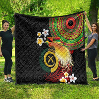 Vanuatu and Papua New Guinea Together Quilt Bird-of-paradise and Pig Tusk Melanesian Pattern LT03 - Polynesian Pride