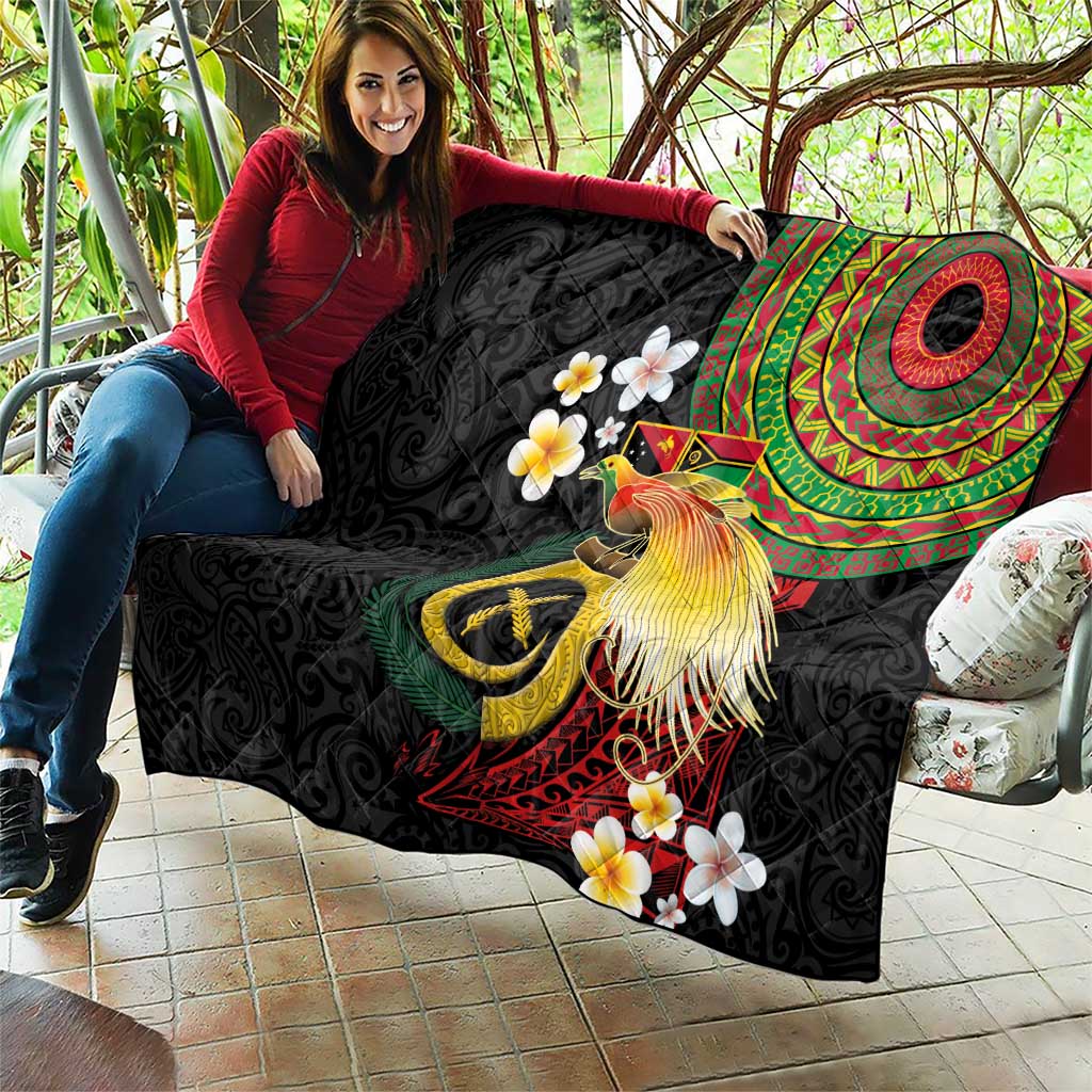 Vanuatu and Papua New Guinea Together Quilt Bird-of-paradise and Pig Tusk Melanesian Pattern LT03 - Polynesian Pride