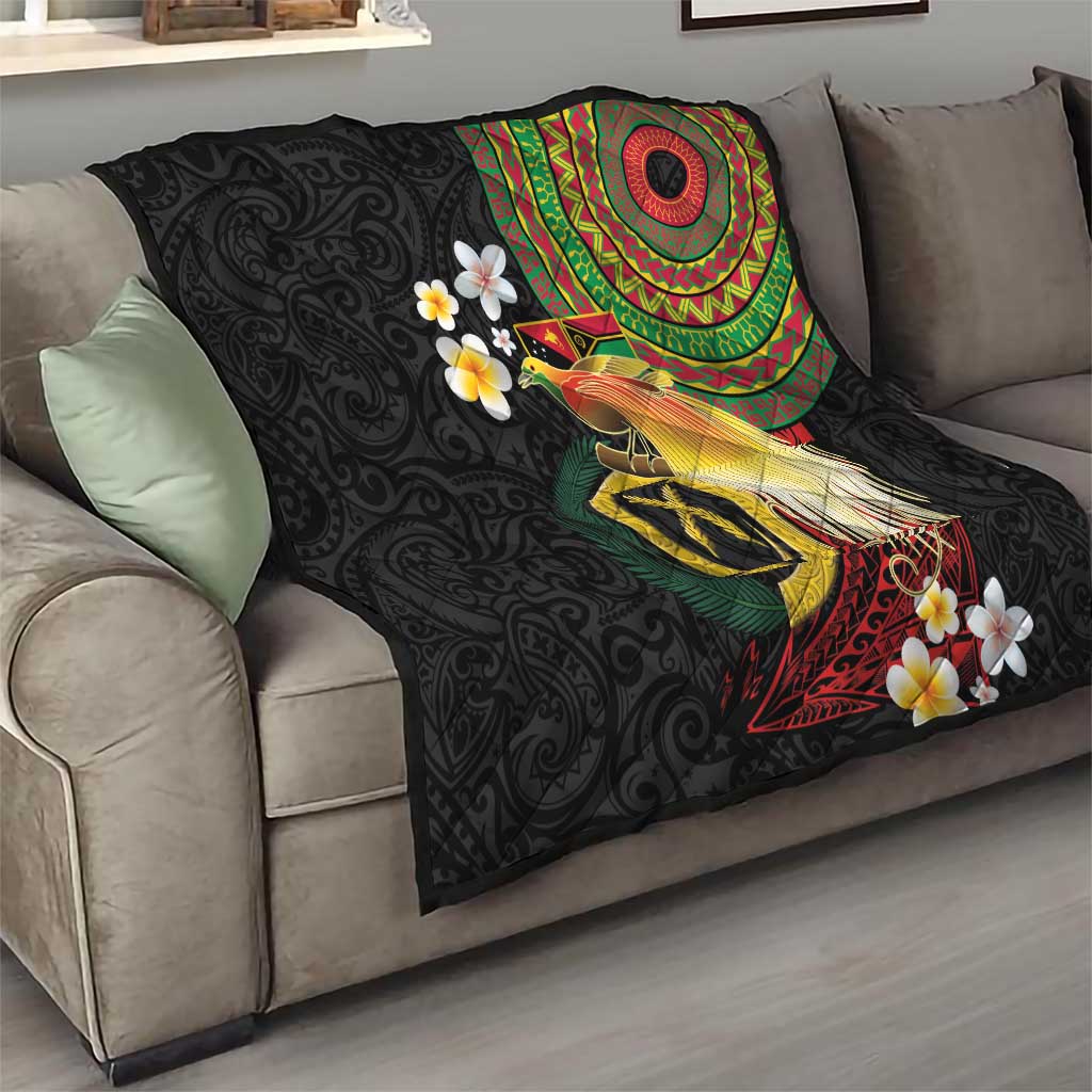 Vanuatu and Papua New Guinea Together Quilt Bird-of-paradise and Pig Tusk Melanesian Pattern LT03 - Polynesian Pride