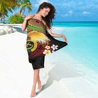 Vanuatu and Papua New Guinea Together Sarong Bird-of-paradise and Pig Tusk Melanesian Pattern LT03 - Polynesian Pride