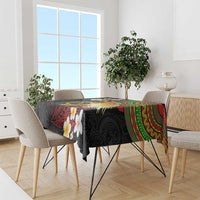 Vanuatu and Papua New Guinea Together Tablecloth Bird-of-paradise and Pig Tusk Melanesian Pattern LT03 - Polynesian Pride