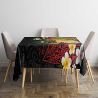 Vanuatu and Papua New Guinea Together Tablecloth Bird-of-paradise and Pig Tusk Melanesian Pattern LT03 - Polynesian Pride