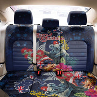 Australia and New Zealand Back Car Seat Cover Merry Christmas-Tuatara and Koala with Plants Xmas Style LT03 - Polynesian Pride