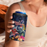 Australia and New Zealand 4 in 1 Can Cooler Tumbler Merry Christmas-Tuatara and Koala with Plants Xmas Style LT03 - Polynesian Pride