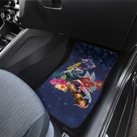 Australia and New Zealand Car Mats Merry Christmas-Tuatara and Koala with Plants Xmas Style LT03 - Polynesian Pride