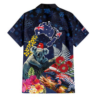 Australia and New Zealand Hawaiian Shirt Merry Christmas-Tuatara and Koala with Plants Xmas Style LT03 - Polynesian Pride
