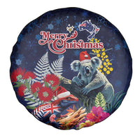 Australia and New Zealand Spare Tire Cover Merry Christmas-Tuatara and Koala with Plants Xmas Style LT03 - Polynesian Pride