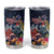 Australia and New Zealand Tumbler Cup Merry Christmas-Tuatara and Koala with Plants Xmas Style