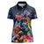 Australia and New Zealand Women Polo Shirt Merry Christmas-Tuatara and Koala with Plants Xmas Style