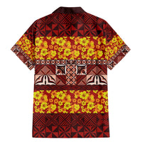 Samoa Siapo and Tapa Family Matching Mermaid Dress and Hawaiian Shirt Pacific Tribal Pattern with Hibiscus Striped Style LT03 - Polynesian Pride