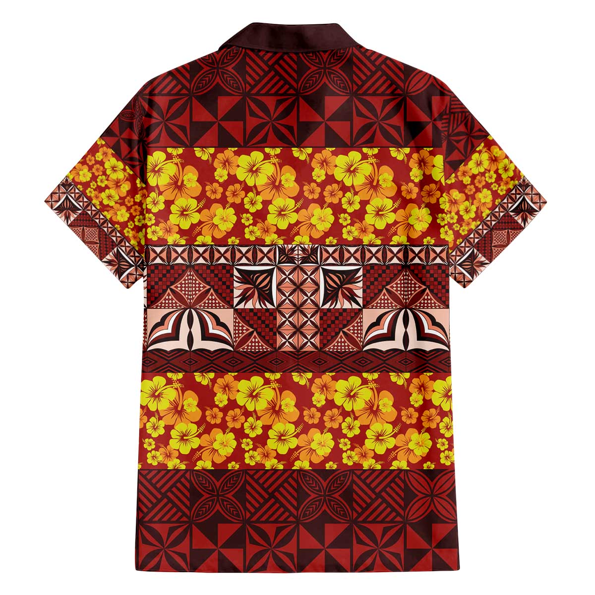 Samoa Siapo and Tapa Family Matching Puletasi and Hawaiian Shirt Pacific Tribal Pattern with Hibiscus Striped Style LT03 - Polynesian Pride
