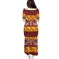 Samoa Siapo and Tapa Family Matching Puletasi and Hawaiian Shirt Pacific Tribal Pattern with Hibiscus Striped Style LT03 - Polynesian Pride