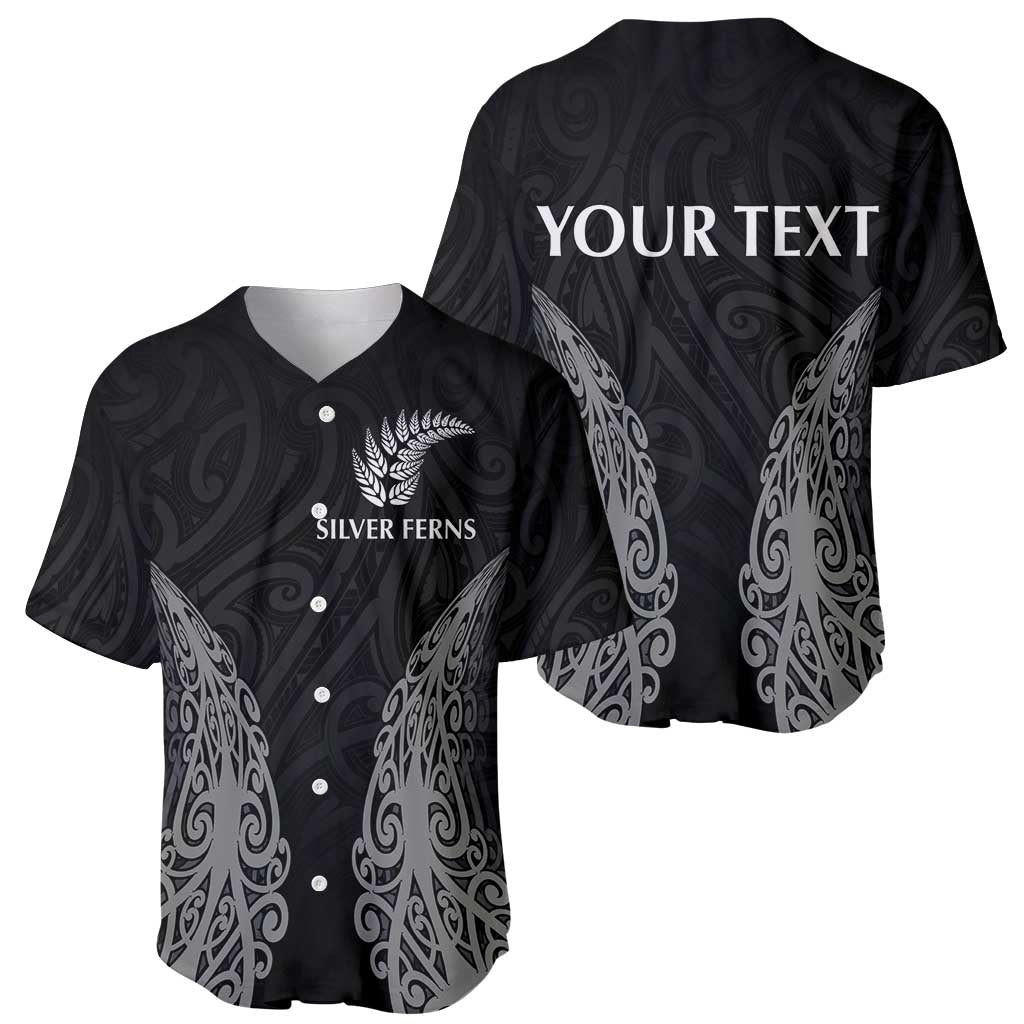New Zealand Netball Baseball Jersey Koru and Maori Tattoo Jersey LT03 - Polynesian Pride