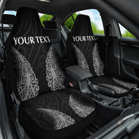 New Zealand Netball Car Seat Cover Koru and Maori Tattoo Jersey LT03 One Size Black - Polynesian Pride