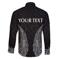 New Zealand Netball Family Matching Off The Shoulder Long Sleeve Dress and Hawaiian Shirt Koru and Maori Tattoo Jersey LT03 - Polynesian Pride