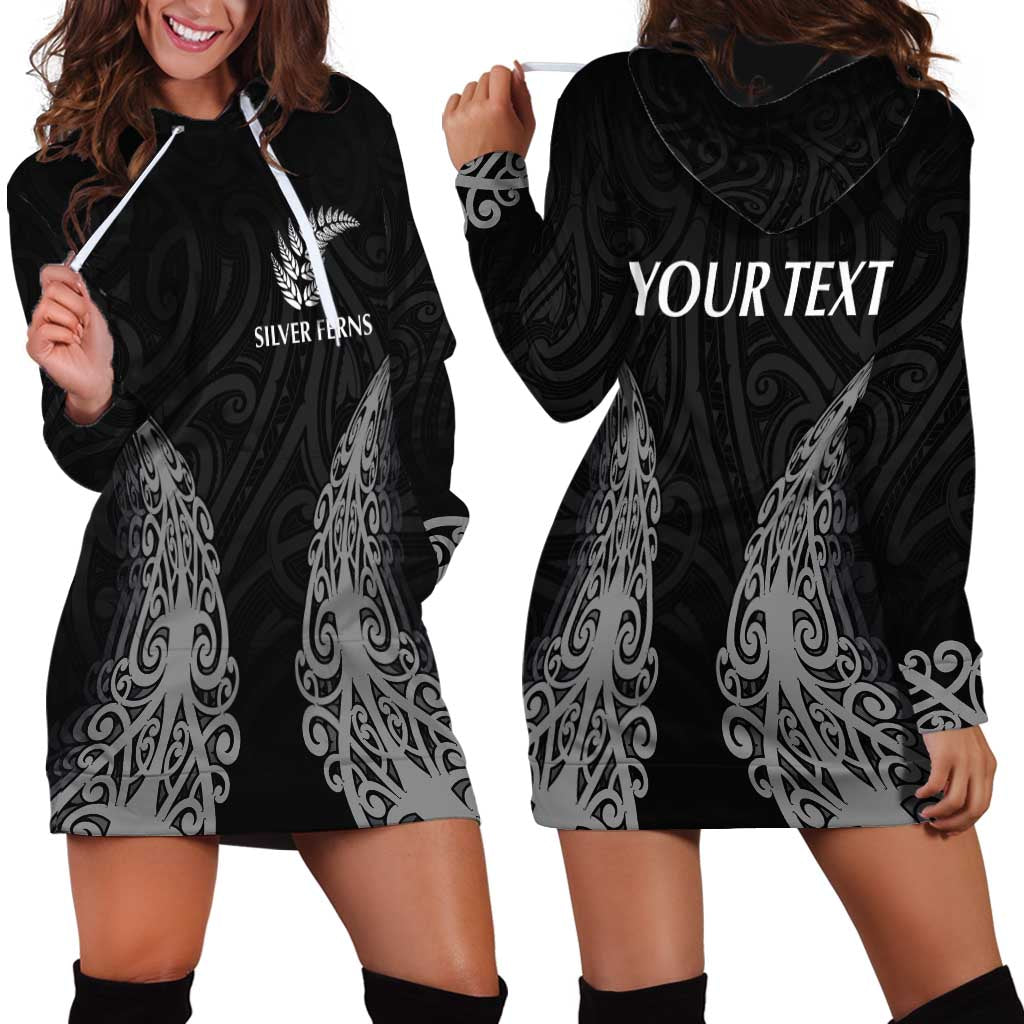 New Zealand Netball Hoodie Dress Koru and Maori Tattoo Jersey LT03 - Polynesian Pride