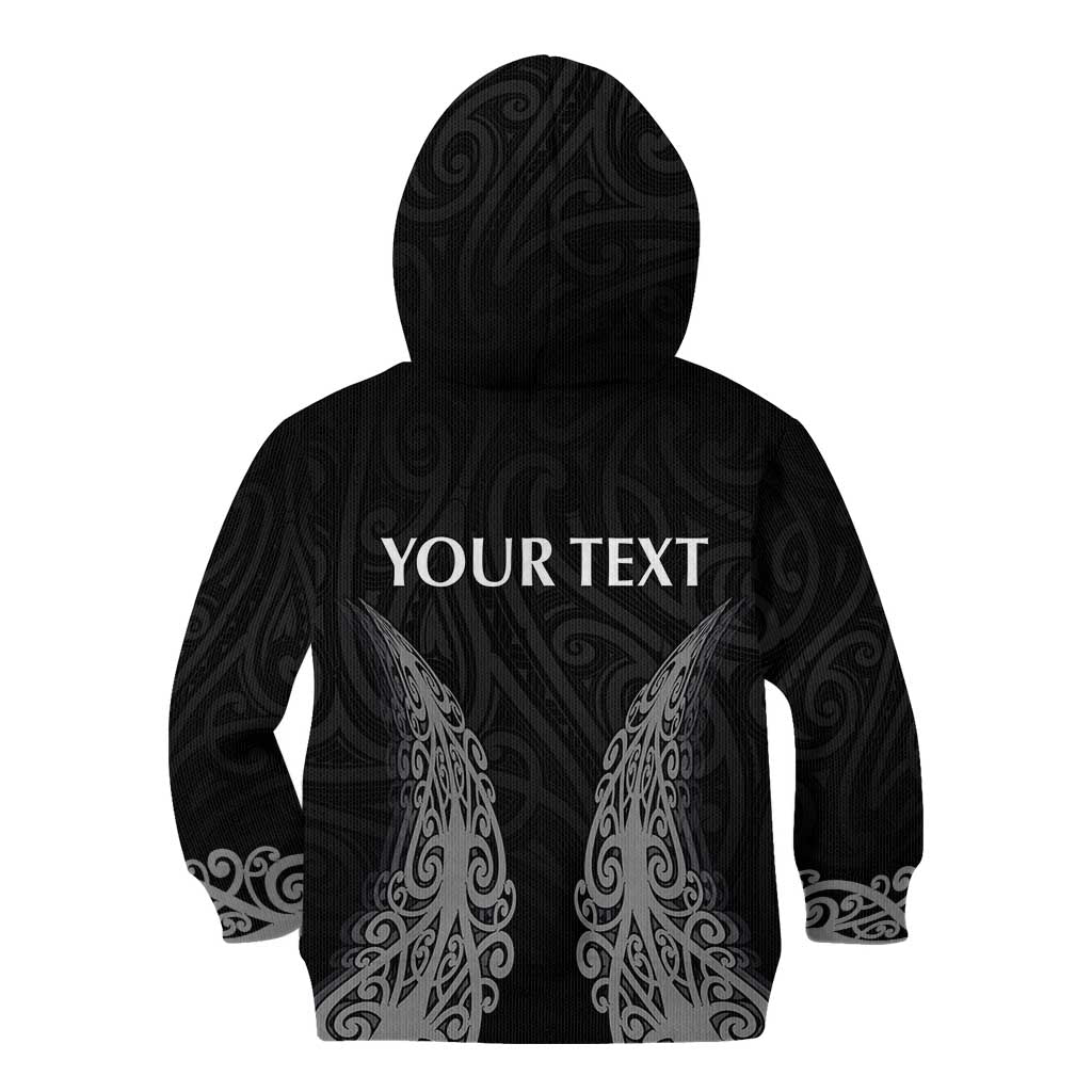 New Zealand Netball Kid Hoodie Koru and Maori Tattoo Jersey LT03 - Polynesian Pride
