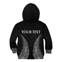 New Zealand Netball Kid Hoodie Koru and Maori Tattoo Jersey LT03 - Polynesian Pride