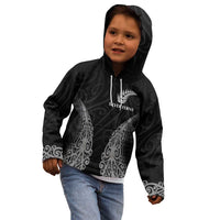 New Zealand Netball Kid Hoodie Koru and Maori Tattoo Jersey LT03 - Polynesian Pride