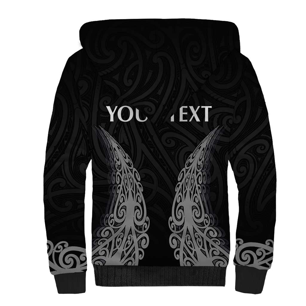 New Zealand Netball Sherpa Hoodie Koru and Maori Tattoo Jersey LT03 - Polynesian Pride