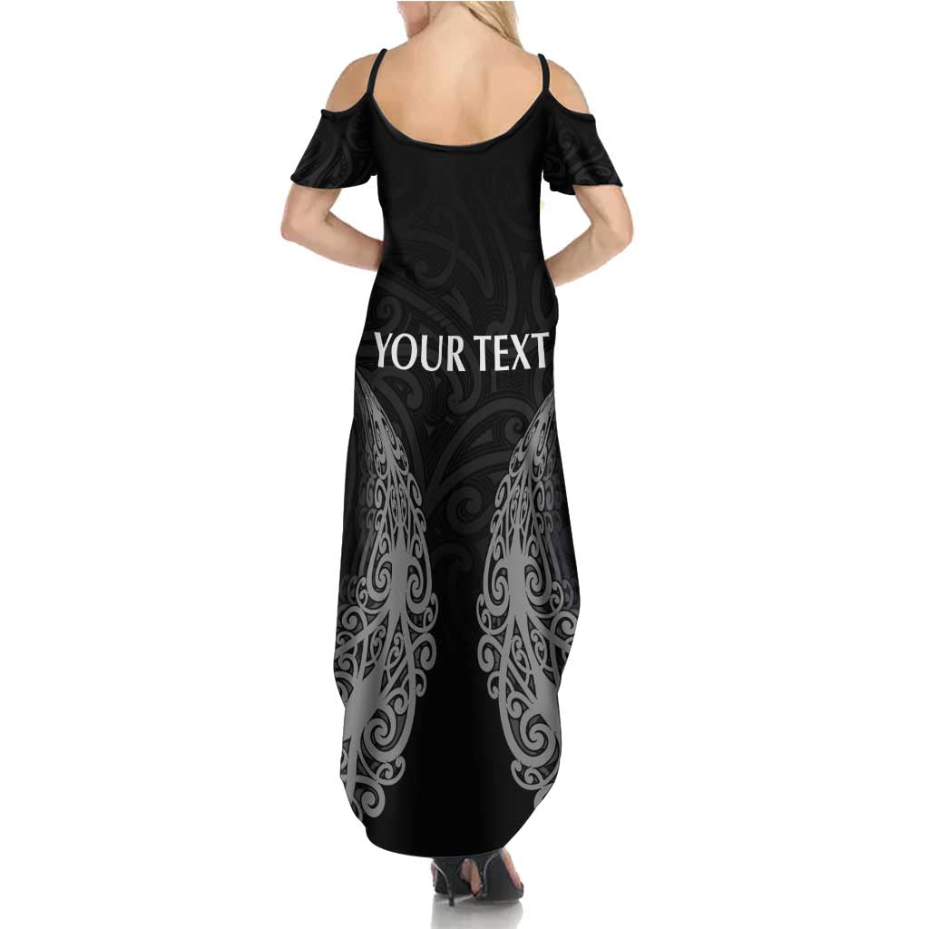 New Zealand Netball Summer Maxi Dress Koru and Maori Tattoo Jersey LT03 - Polynesian Pride