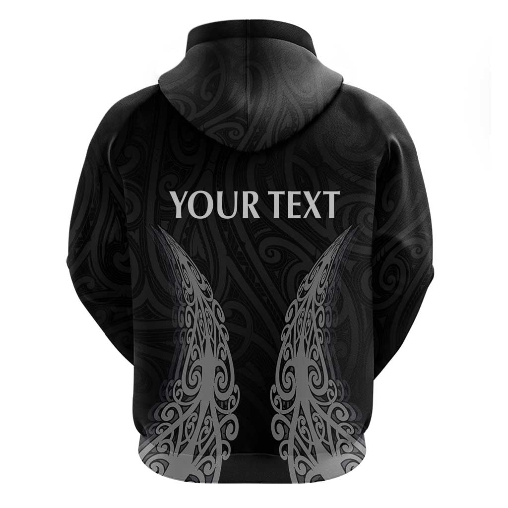 New Zealand Netball Zip Hoodie Koru and Maori Tattoo Jersey LT03 - Polynesian Pride