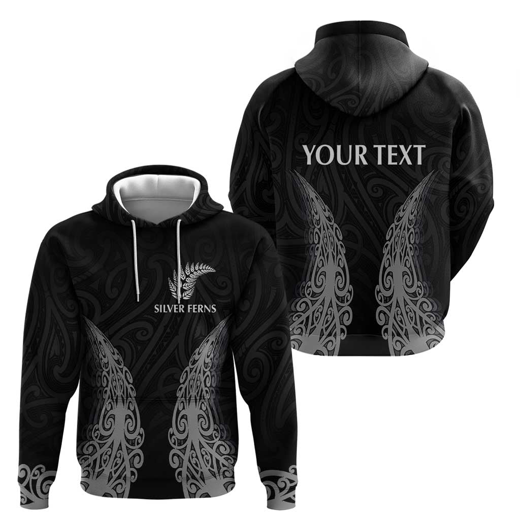 New Zealand Netball Zip Hoodie Koru and Maori Tattoo Jersey LT03 - Polynesian Pride