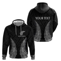 New Zealand Netball Zip Hoodie Koru and Maori Tattoo Jersey LT03 - Polynesian Pride