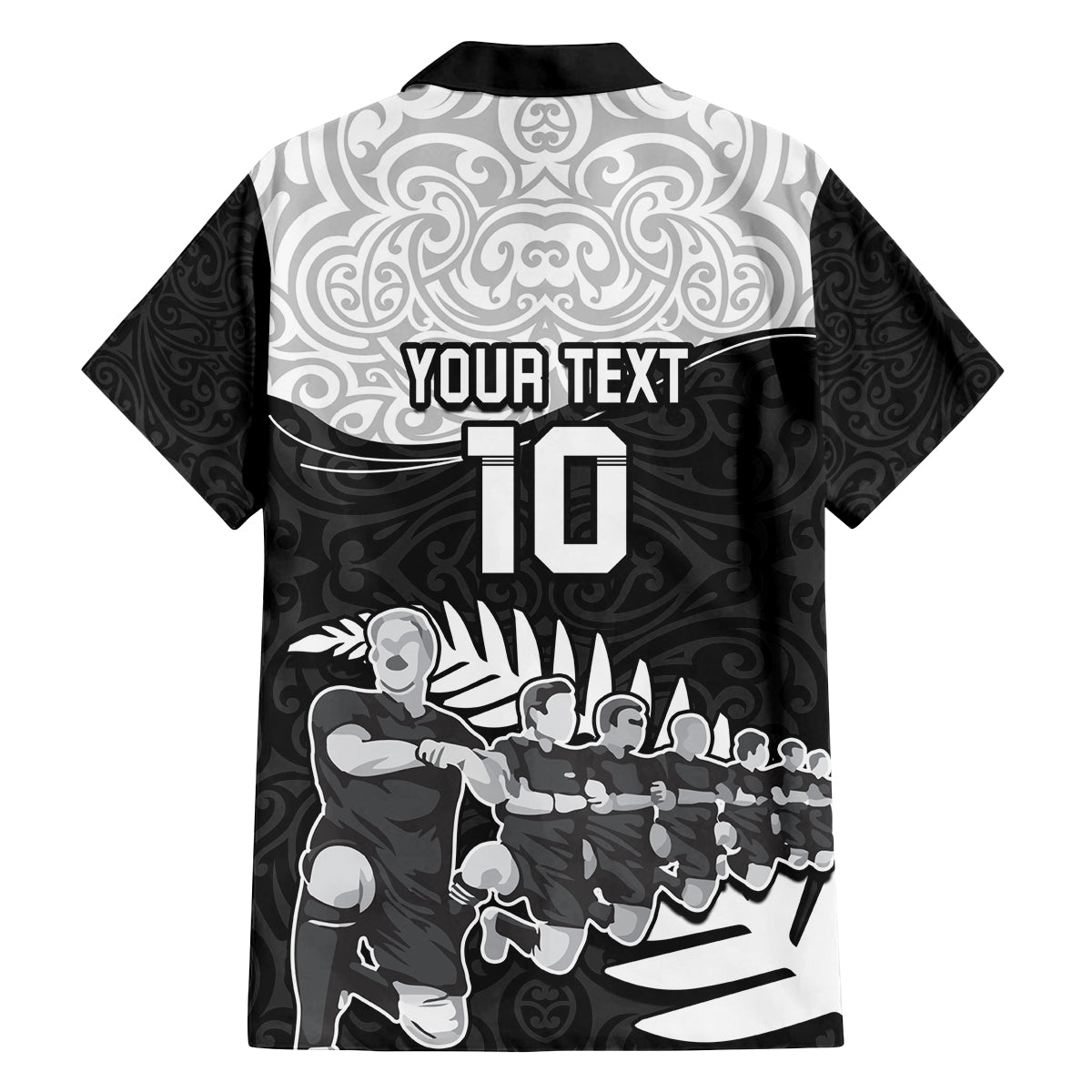 Custom New Zealand World Cup 2023 Family Matching Summer Maxi Dress and Hawaiian Shirt Aotearoa Haka Rugby with Silver Fern Maori Ethnic Pattern LT03 - Polynesian Pride
