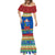 Personalised Solomon Islands Christmas Mermaid Dress Santa With Flag Of Solomon Polynesian Tribal Xmas Vibe LT03 - Polynesian Pride