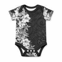 Hawaii Tropical Leaves and Flowers Baby Onesie