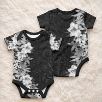 Hawaii Tropical Leaves and Flowers Baby Onesie
