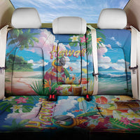 Hawaii Cocktails Back Car Seat Cover Parrot with Cute Beach Landscape and Tropical Plants LT03 One Size Pastel - Polynesian Pride