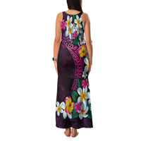 Hawaiian Plumeria-Polynesian Art Tattoo Plum Pink Color Family Matching Tank Maxi Dress and Hawaiian Shirt LT03 - Polynesian Pride