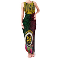 Vanuatu 44th Anniversary Independence Day Family Matching Tank Maxi Dress and Hawaiian Shirt Boars Tusk and Namele Plant LT03 Mom's Dress Black - Polynesian Pride