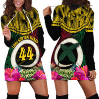 Vanuatu 44th Anniversary Independence Day Hoodie Dress Boars Tusk and Namele Plant LT03 - Polynesian Pride