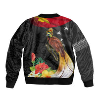 Papua New Guinea Independence Day Bomber Jacket PNG Flag and Bird-of-Paradise LT03 - Polynesian Pride