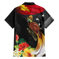 Papua New Guinea Independence Day Family Matching Off Shoulder Maxi Dress and Hawaiian Shirt PNG Flag and Bird-of-Paradise LT03 - Polynesian Pride