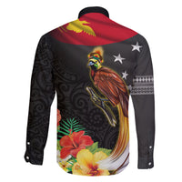 Papua New Guinea Independence Day Family Matching Puletasi and Hawaiian Shirt PNG Flag and Bird-of-Paradise LT03 - Polynesian Pride