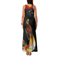 Papua New Guinea Independence Day Family Matching Tank Maxi Dress and Hawaiian Shirt PNG Flag and Bird-of-Paradise LT03 - Polynesian Pride