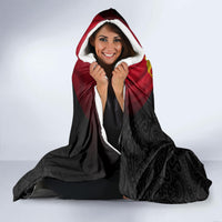 Papua New Guinea Independence Day Hooded Blanket PNG Flag and Bird-of-Paradise LT03 - Polynesian Pride