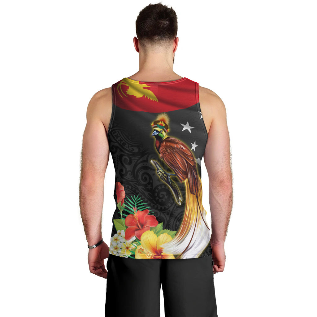 Papua New Guinea Independence Day Men Tank Top PNG Flag and Bird-of-Paradise LT03 - Polynesian Pride