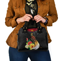 Papua New Guinea Independence Day Shoulder Handbag PNG Flag and Bird-of-Paradise LT03 - Polynesian Pride
