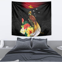 Papua New Guinea Independence Day Tapestry PNG Flag and Bird-of-Paradise LT03 - Polynesian Pride