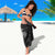 Hawaii Monk Seal and Dolphin Sarong Polynesian Kakau Pattern Black White Color
